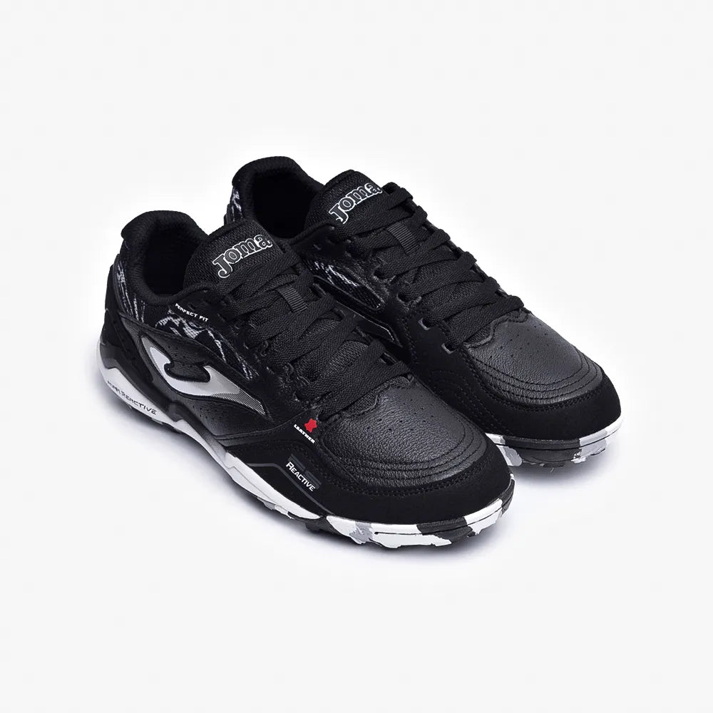 Chuteira de Society Joma Fs Reactive Masculino Preto e Branco