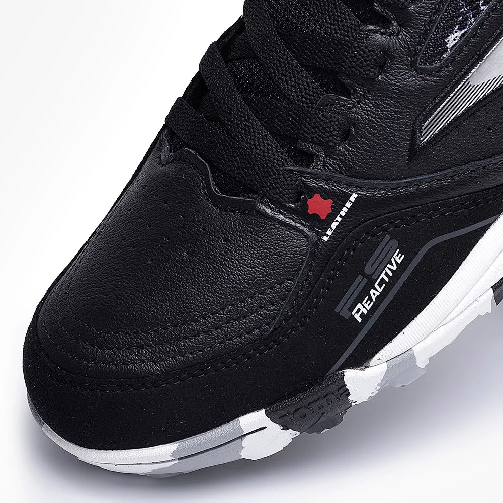 Chuteira de Society Joma Fs Reactive Masculino Preto e Branco