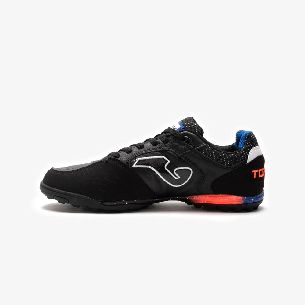 Chuteira de Society Joma Top Flex Masculina Preto Azul Laranja