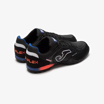 Chuteira de Society Joma Top Flex Masculina Preto Azul Laranja