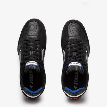 Chuteira de Society Joma Top Flex Masculina Preto Azul Laranja