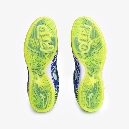 Chuteira de Futsal Joma Top Flex Pito Masculino Azul e Verde