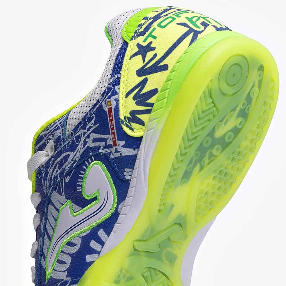 Chuteira de Futsal Joma Top Flex Pito Masculino Azul e Verde