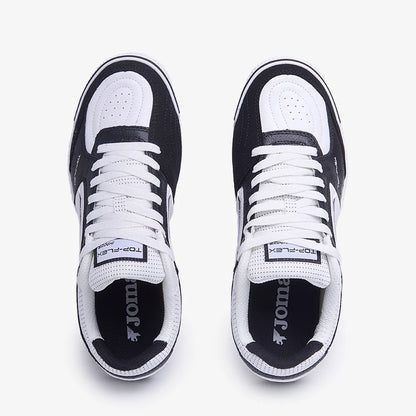 Chuteira de Futsal Joma Top Flex Masculina Branco e Preto