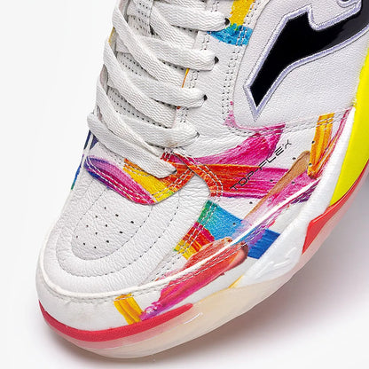 Chuteira de Futsal Joma Top Flex Plus Graffiti Masculina Branco